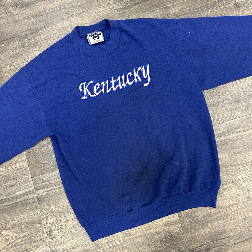 Vintage Kentucky Wildcats Crewneck Sweatshirt Size Medium Lee Sport UK USA (9)